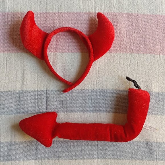 Accessories - Devil horn and tail costume set